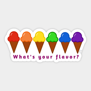 What's your flavor? Sticker